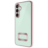 Galaxy A36 Kılıf Kamera Korumalı Logo Gösteren Zore Omega Kapak Rose Gold