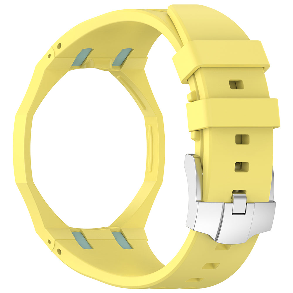 AP-Swatch Royal Pop 12 Zore KRD-158 Silikon Kordon Sarı-Mavi