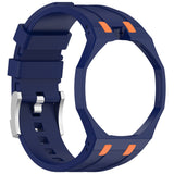 AP-Swatch Royal Pop 12 Zore KRD-158 Silikon Kordon Lacivert-Turuncu