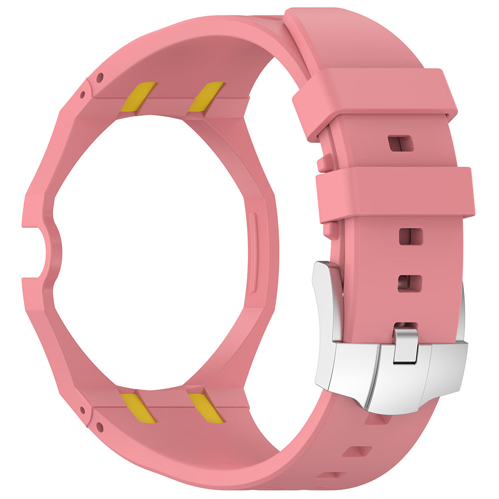 AP-Swatch Royal Pop 3 Zore KRD-158 Silikon Kordon Pembe-Sarı