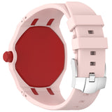 AP-Swatch Royal Pop 3 Zore KRD-158 Silikon Kordon Pembe-Kırmızı