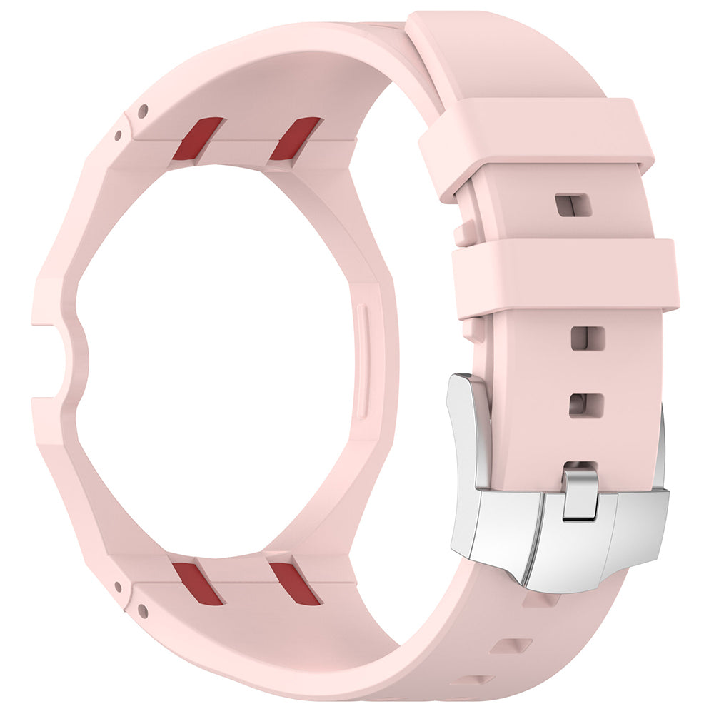 AP-Swatch Royal Pop 3 Zore KRD-158 Silikon Kordon Pembe-Kırmızı