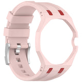 AP-Swatch Royal Pop 3 Zore KRD-158 Silikon Kordon Pembe-Kırmızı
