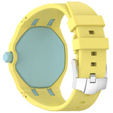 AP-Swatch Royal Pop 3 Zore KRD-158 Silikon Kordon Sarı-Mavi