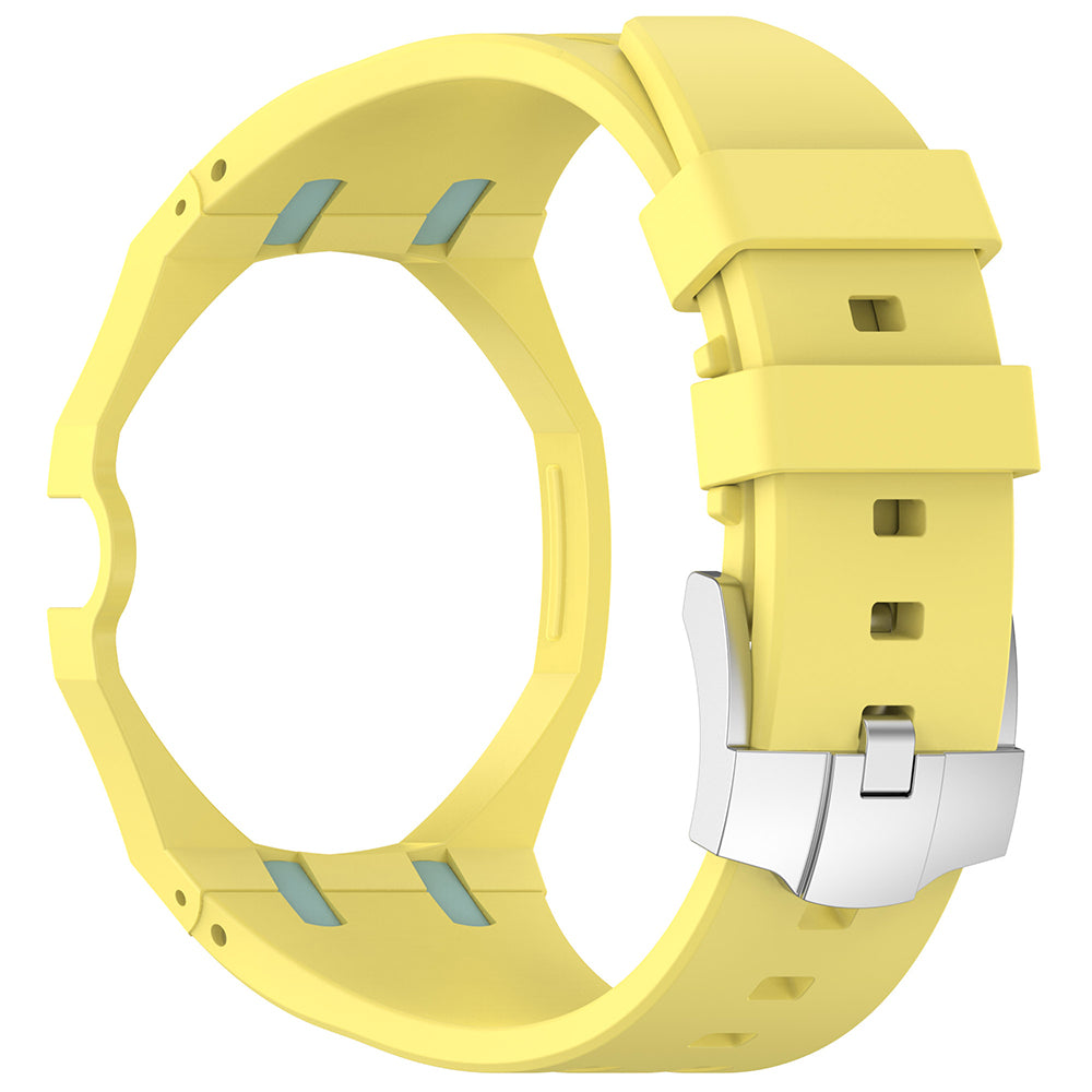 AP-Swatch Royal Pop 3 Zore KRD-158 Silikon Kordon Sarı-Mavi