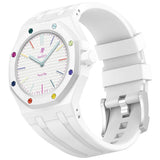 AP-Swatch Royal Pop 3 Zore KRD-158 Silikon Kordon Beyaz