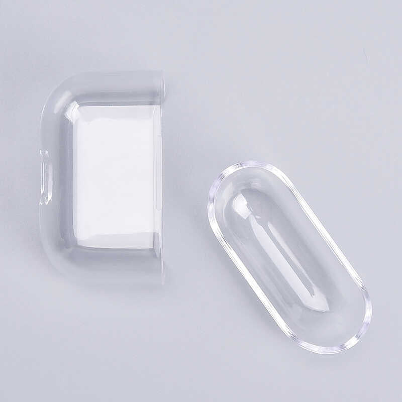 Apple Airpods 3. Nesil Kılıf Şeffaf Sert Kristal Zore Airbag 14 Kılıf Renksiz