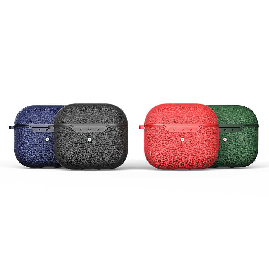 Apple Airpods 3. Nesil Kılıf Zore Airbag 03 Silikon Koyu Yeşil
