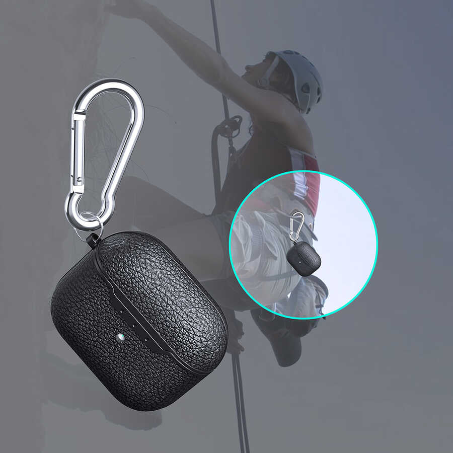 Apple Airpods 3. Nesil Kılıf Zore Airbag 03 Silikon Siyah