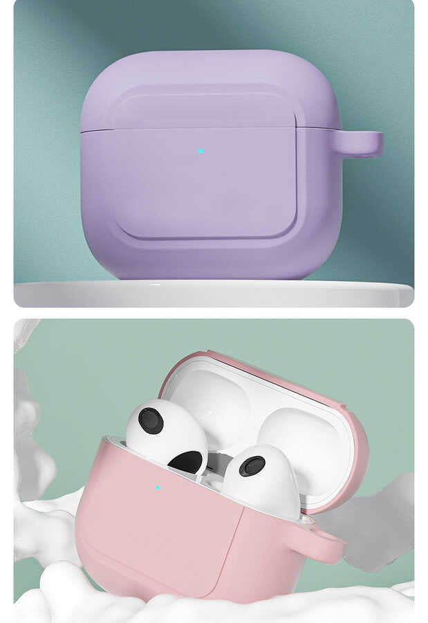 Apple Airpods 3. Nesil Kılıf Zore Airbag 23 Kılıf Siyah
