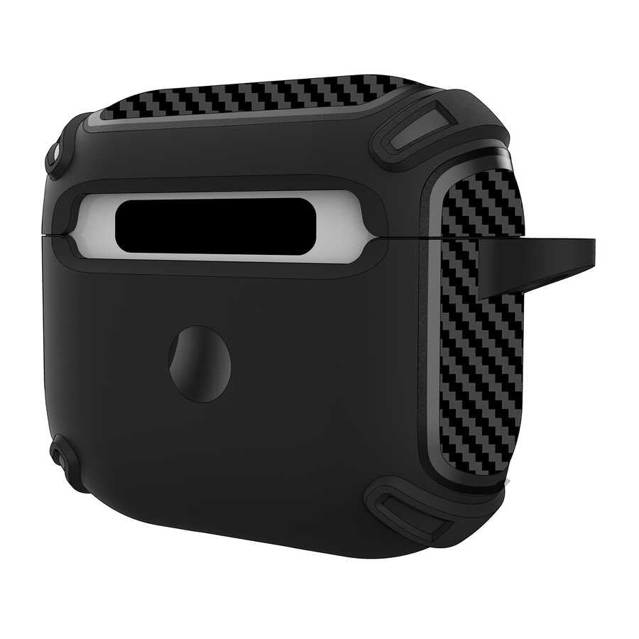 Apple Airpods 3. Nesil Kılıf Zore Airbag 26 Silikon Siyah