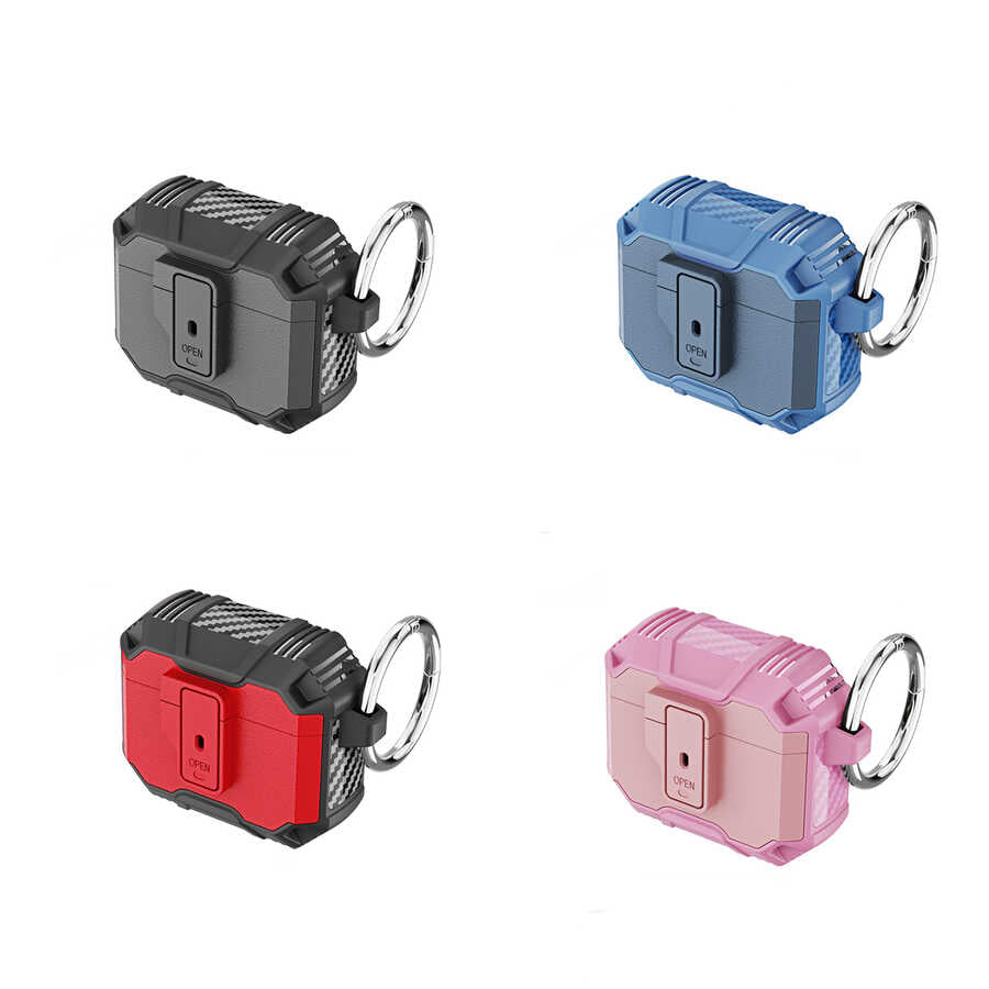 Apple Airpods 3. Nesil Kılıf Zore Airbag 27 Silikon Lacivert