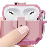 Apple Airpods 3. Nesil Kılıf Zore Airbag 27 Silikon Siyah-Kırmızı