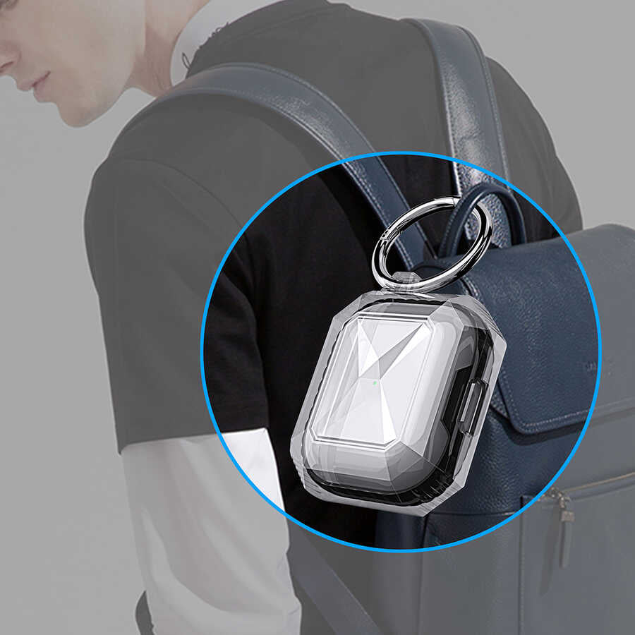 Apple Airpods 3. Nesil Kılıf Zore Airpods Airbag 22 Kılıf Pembe