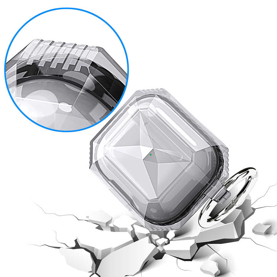 Apple Airpods 3. Nesil Kılıf Zore Airpods Airbag 22 Kılıf Beyaz