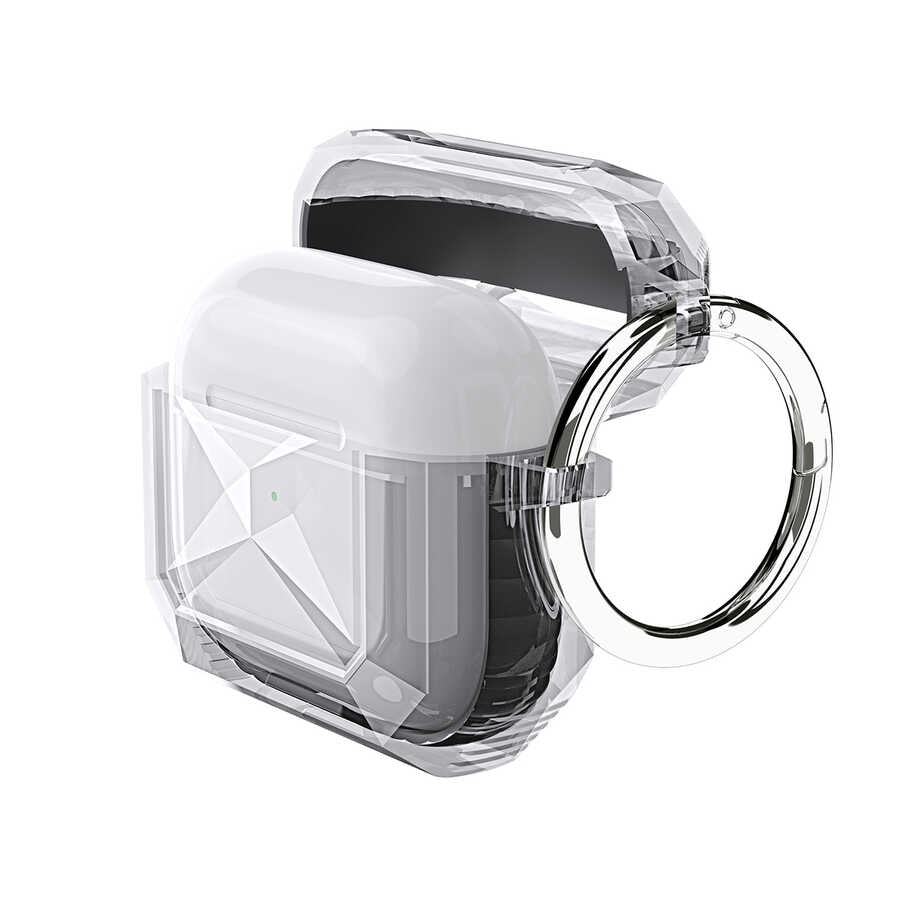 Apple Airpods 3. Nesil Kılıf Zore Airpods Airbag 22 Kılıf Beyaz