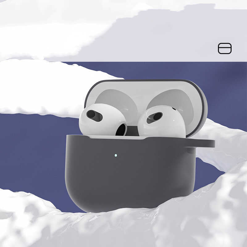 Apple Airpods 3. Nesil Zore Airbag 28 Silikon Kılıf Beyaz