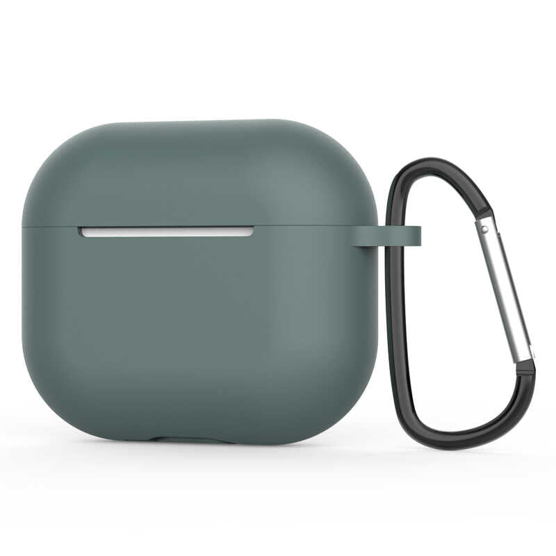 Apple Airpods 3. Nesil Zore Airbag 28 Silikon Kılıf Koyu Yeşil