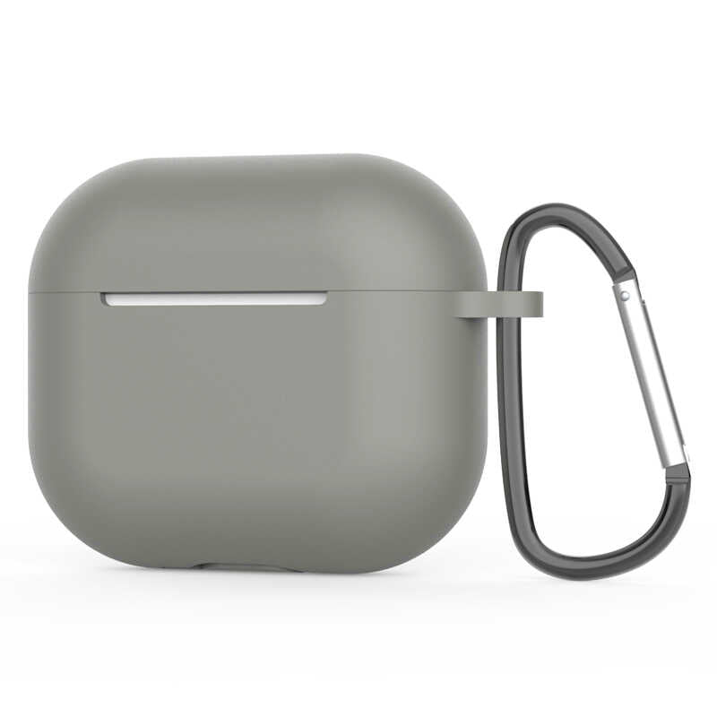 Apple Airpods 3. Nesil Zore Airbag 28 Silikon Kılıf Gri