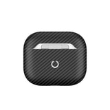 Apple Airpods 3. Nesil Zore Airbag 43 600D Karbon Fiber Kulaklık Kılıfı Siyah