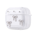 Apple Airpods 3. Nesil Zore Airbag 44 Airbag Tasarımlı Simli Şeffaf Kutup Kılıf Fiyonk