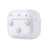 Apple Airpods 3. Nesil Zore Airbag 44 Airbag Tasarımlı Simli Şeffaf Kutup Kılıf Yıldız