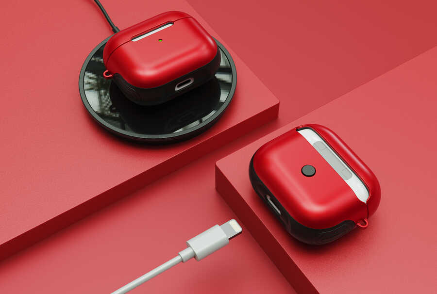 Apple Airpods 3. Nesil Kılıf Zore Shockproof Silikon Siyah