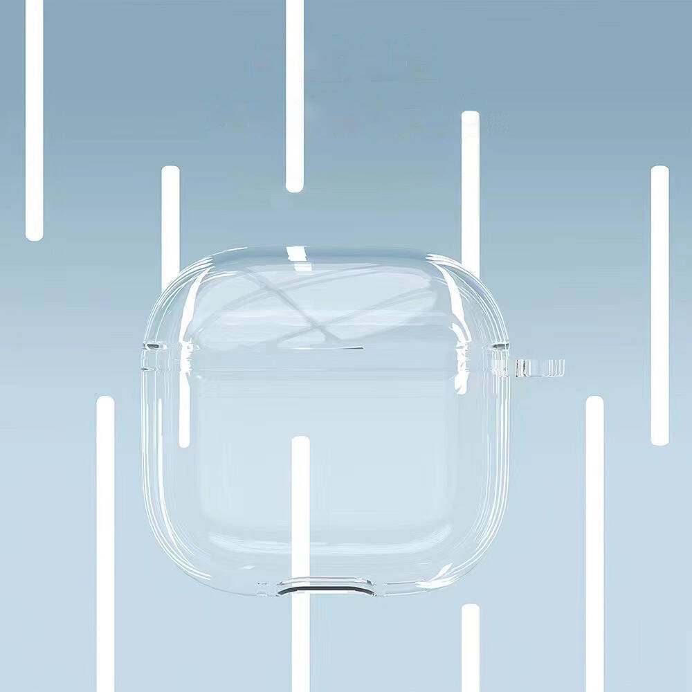 Apple Airpods 4 Kılıf Şeffaf Kristal Silikon Zore Airbag 14 Kılıf Şeffaf