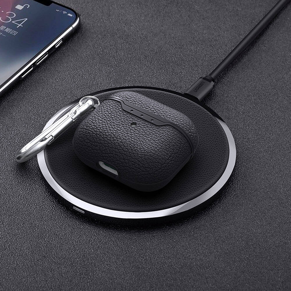 Apple Airpods 4 Kılıf Zore Airbag 03 Silikon Siyah