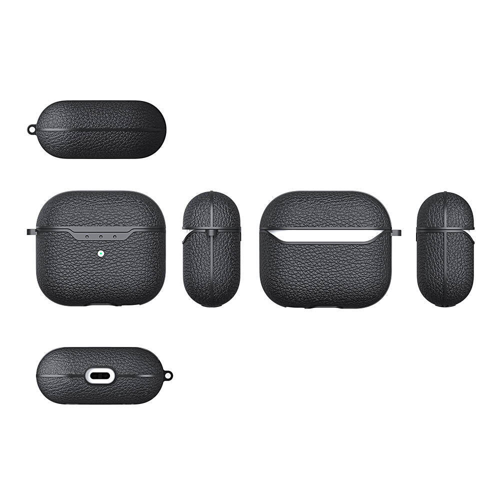 Apple Airpods 4 Kılıf Zore Airbag 03 Silikon Siyah