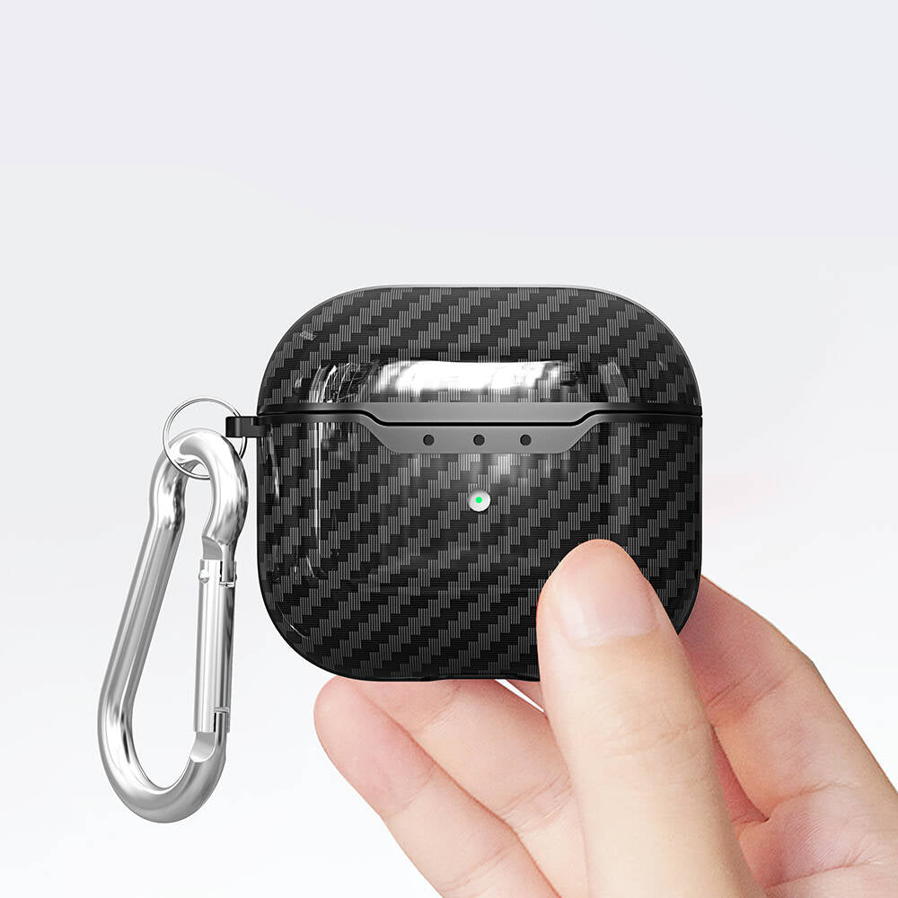 Apple Airpods 4 Kılıf Zore Airbag 05 Silikon Siyah