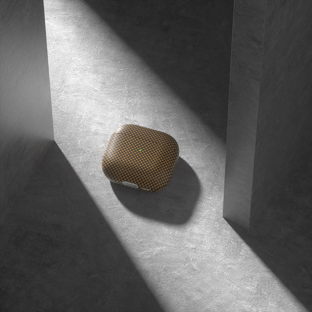 Apple Airpods 4 Zore Airbag 43 600D Karbon Fiber Kulaklık Kılıfı Lacivert