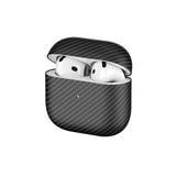 Apple Airpods 4 Zore Airbag 43 600D Karbon Fiber Kulaklık Kılıfı Siyah