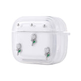Apple Airpods 4 Zore Airbag 44 Airbag Tasarımlı Simli Şeffaf Kutup Kılıf Lale