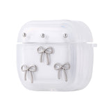 Apple Airpods 4 Zore Airbag 44 Airbag Tasarımlı Simli Şeffaf Kutup Kılıf Fiyonk