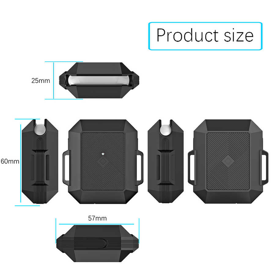 Apple Airpods Kılıf Zore Airbag 09 Silikon Kırmızı