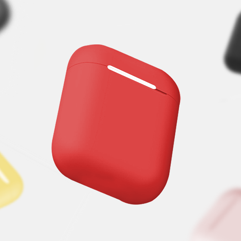 Apple Airpods Kılıf Zore Airbag 13 Silikon Kırmızı