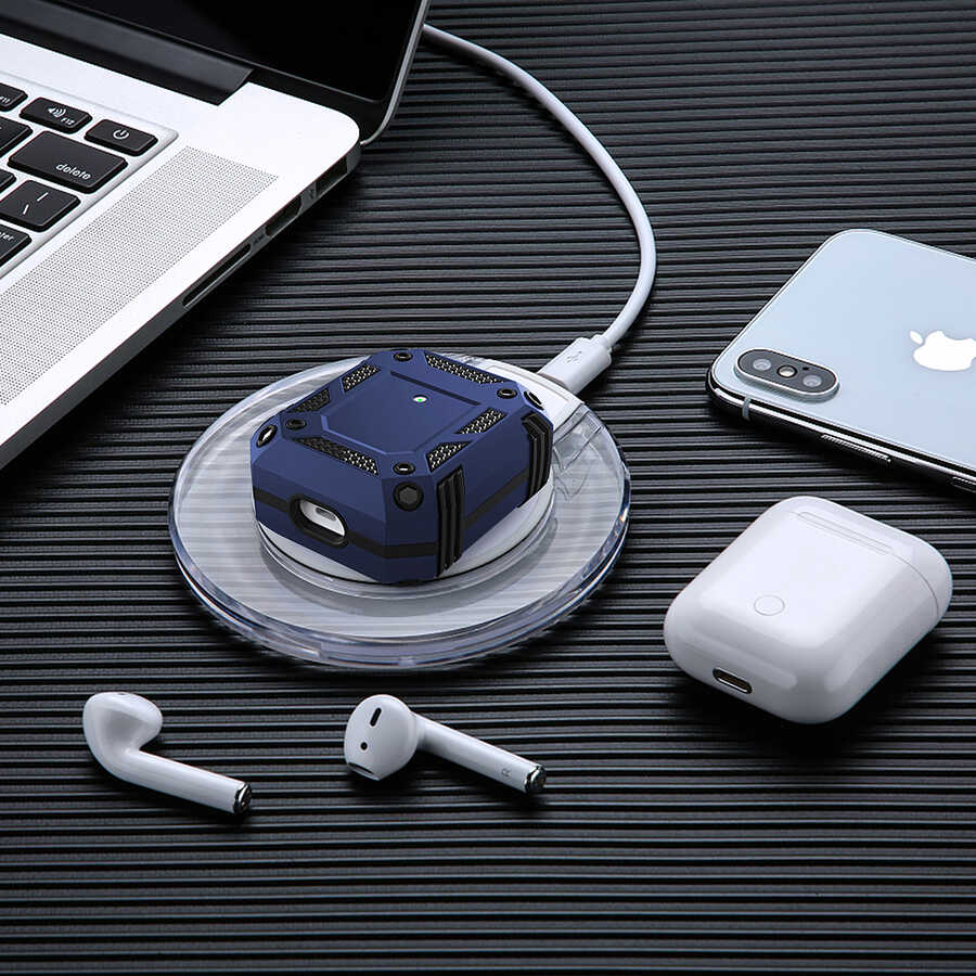 Apple Airpods Kılıf Zore Airbag 15 Kılıf Lacivert