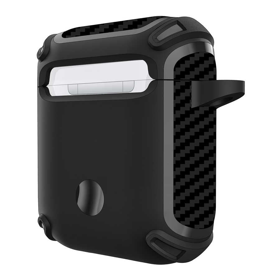 Apple Airpods Kılıf Zore Airbag 26 Silikon Siyah