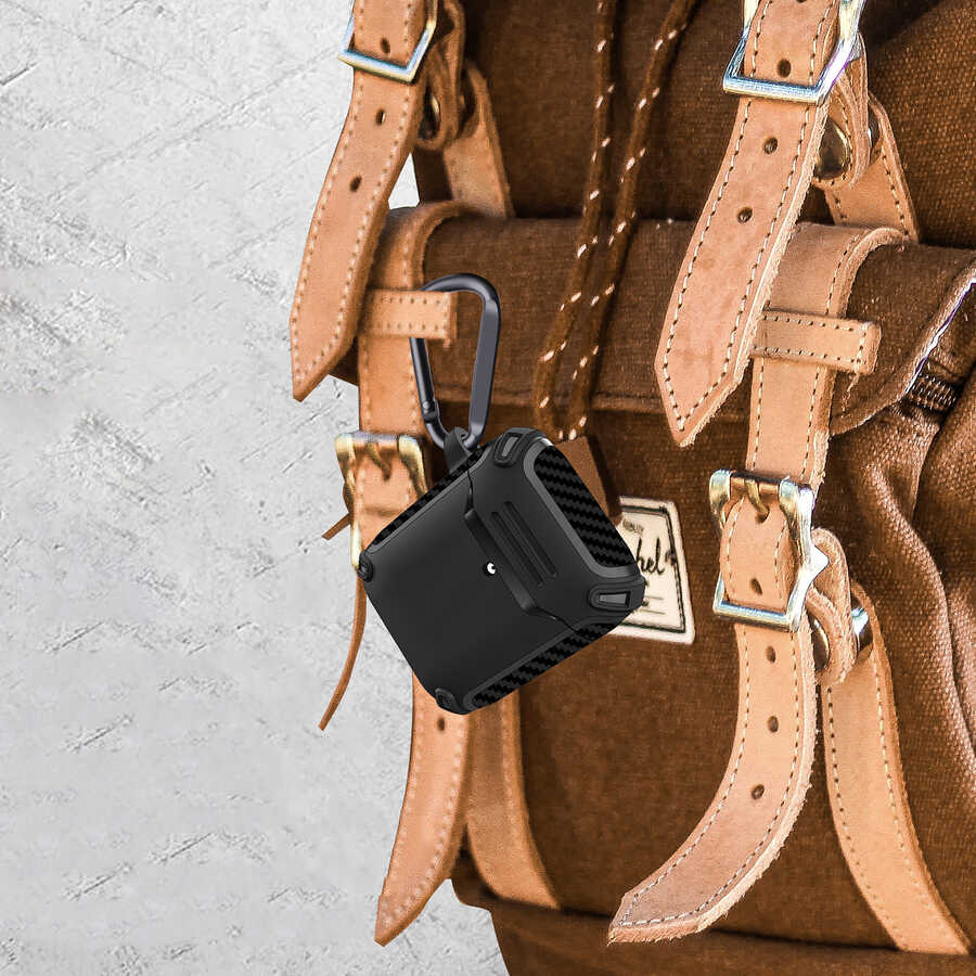 Apple Airpods Kılıf Zore Airbag 26 Silikon Lacivert