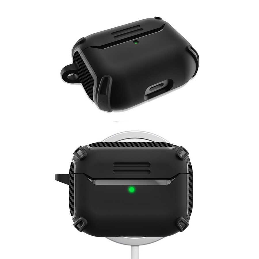 Apple Airpods Kılıf Zore Airbag 26 Silikon Kırmızı