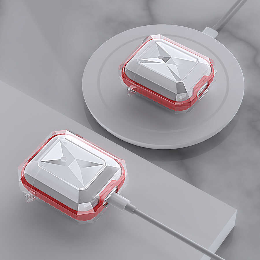 Apple Airpods Kılıf Zore Airpods Airbag 22 Kılıf Beyaz