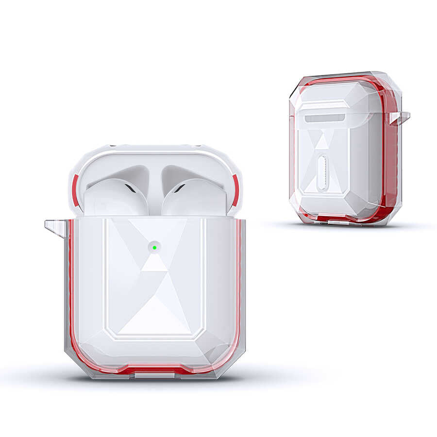 Apple Airpods Kılıf Zore Airpods Airbag 22 Kılıf Beyaz