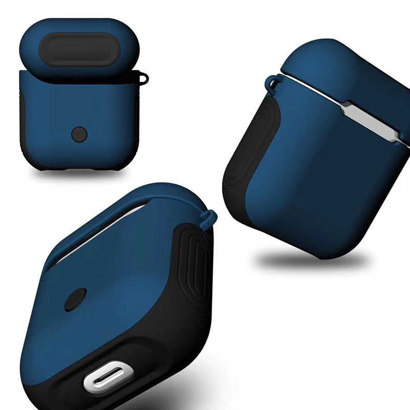 Apple Airpods Kılıf Zore Shockproof Silikon Mavi