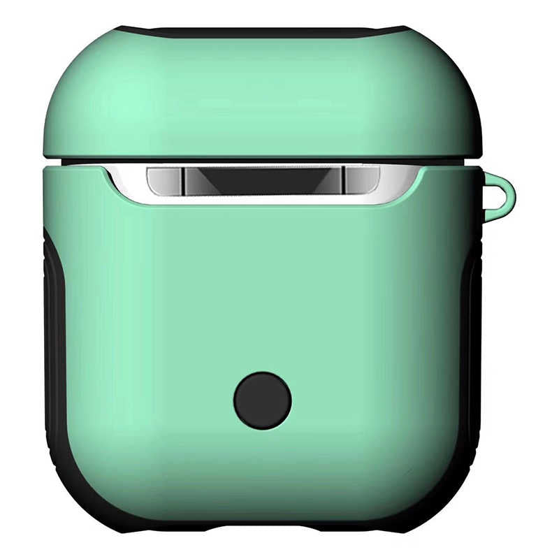 Apple Airpods Kılıf Zore Shockproof Silikon Turkuaz