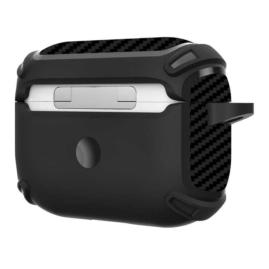 Apple Airpods Pro 2 Kılıf Zore Airbag 26 Silikon Siyah
