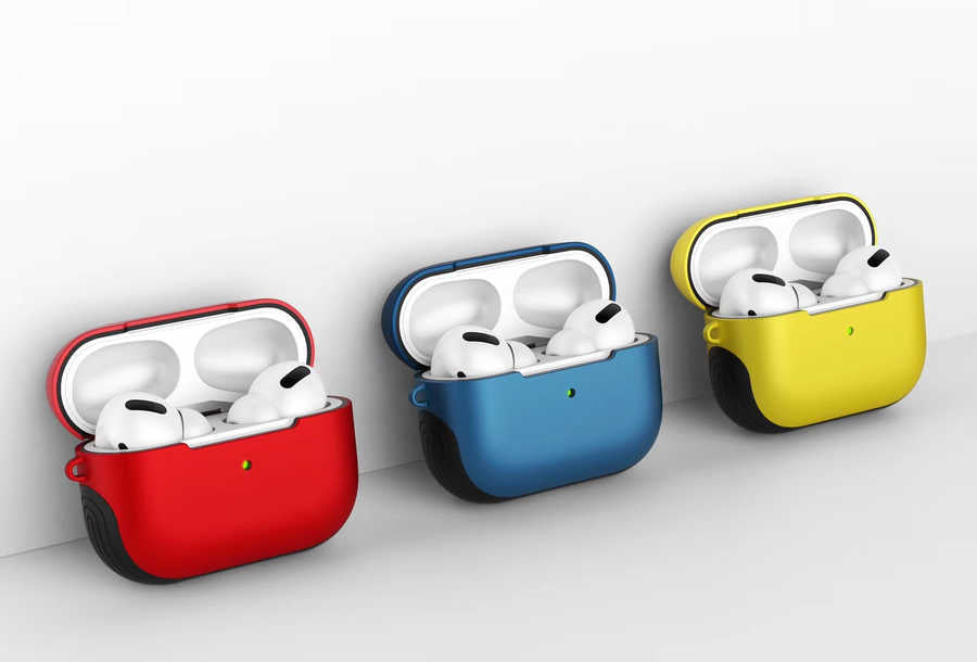Apple Airpods Pro Kılıf Zore Shockproof Silikon Kırmızı