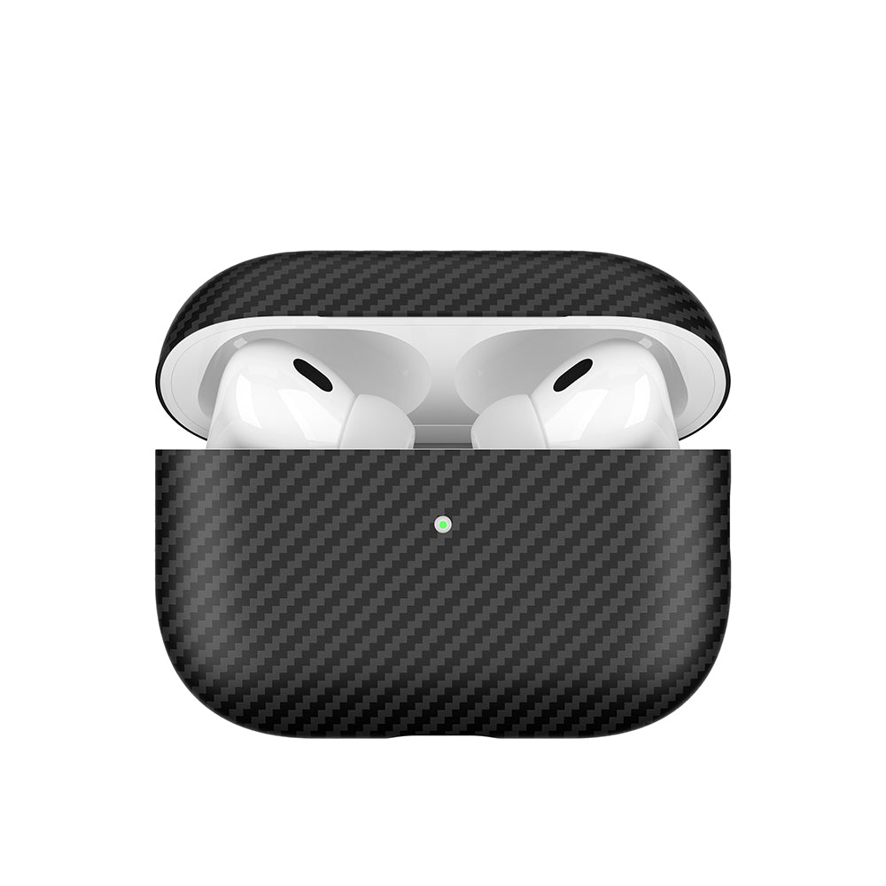 Apple Airpods Pro 2 Zore Airbag 43 600D Karbon Fiber Kulaklık Kılıfı Siyah