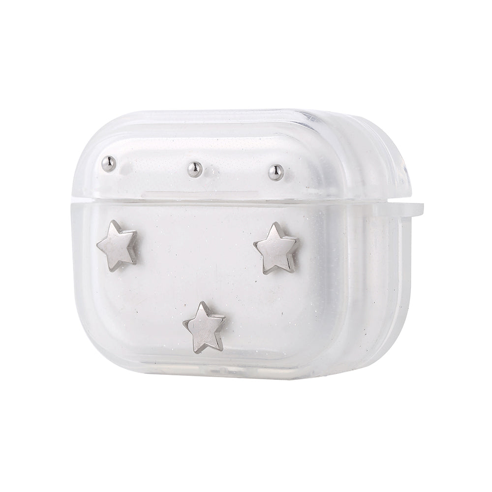 Apple Airpods Pro 2 Zore Airbag 44 Airbag Tasarımlı Simli Şeffaf Kutup Kılıf Lale