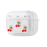 Apple Airpods Pro 2 Zore Airbag 44 Airbag Tasarımlı Simli Şeffaf Kutup Kılıf Kiraz